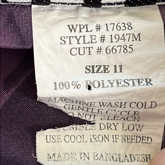 ⭐️ DBY vtg 80s purple floral strap spaghetti strap slip midi dress women jr 11 - Picture 11 of 15